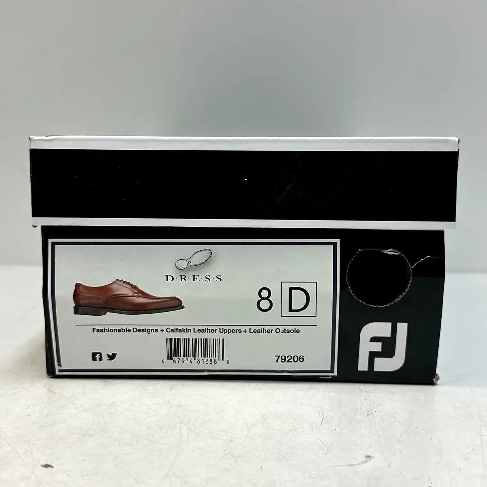 NIB Rancourt & Co. x FootJoy Split Toe Derby Dress Shoe Brown Calf 79206 8 D